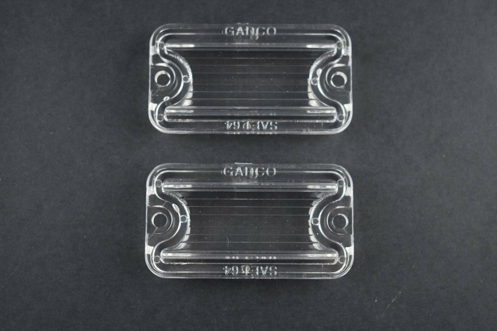(image for) 1964 CADILLAC DEVILLE ELDORADO FLEET LICENSE PLATE LENSES PAIR